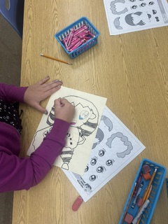 FES_Choe's tweet photo. Art in action in Mrs. Fleet's class.  FES third graders are having fun creating self-portraits in adorable Chibi style! From big personalities to creative details... https://t.co/KhrxqlB3HV