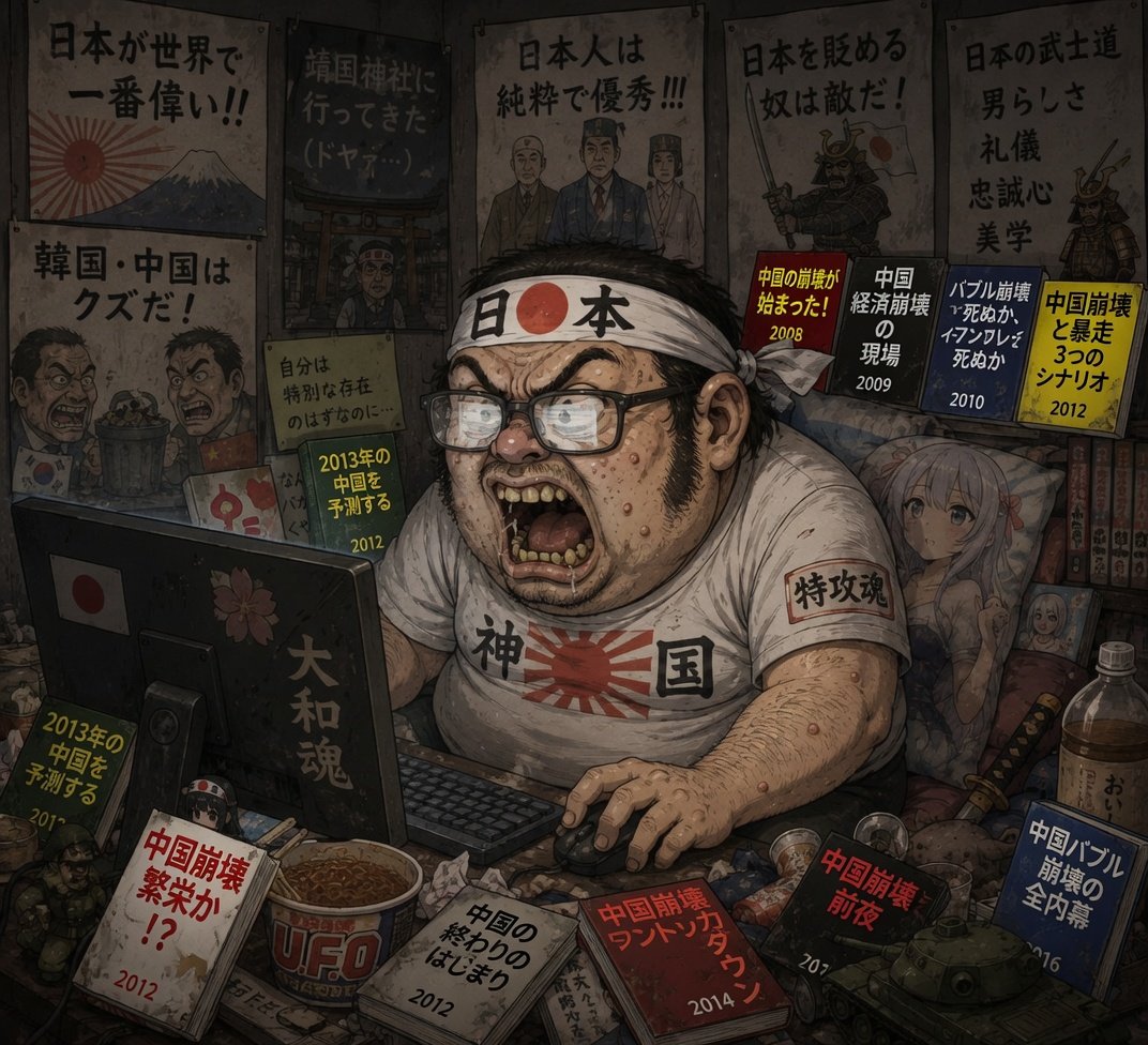 HaniaRios16288's tweet photo. @buonasera8 而这个是你这愚蠢的日本右翼的形象，整天在网上发一些垃圾信息，以为自己很厉害，现实中就是个一无是处的失败者，只能靠在网上挑衅别人来满足你那可悲的自尊心。 https://t.co/rX121WgByZ