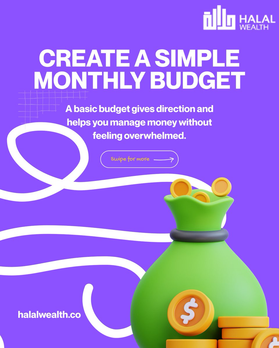 halalwealthllc's tweet photo. Your money habits today are shaping the financial life you’ll have tomorrow. 💜

You don’t need to have it all figured out. Start small:
💰 Budget intentionally
📊 Track your spending
🏦 Save consistently
📈 Build habits that work for you https://t.co/5ZxxHLo3LE