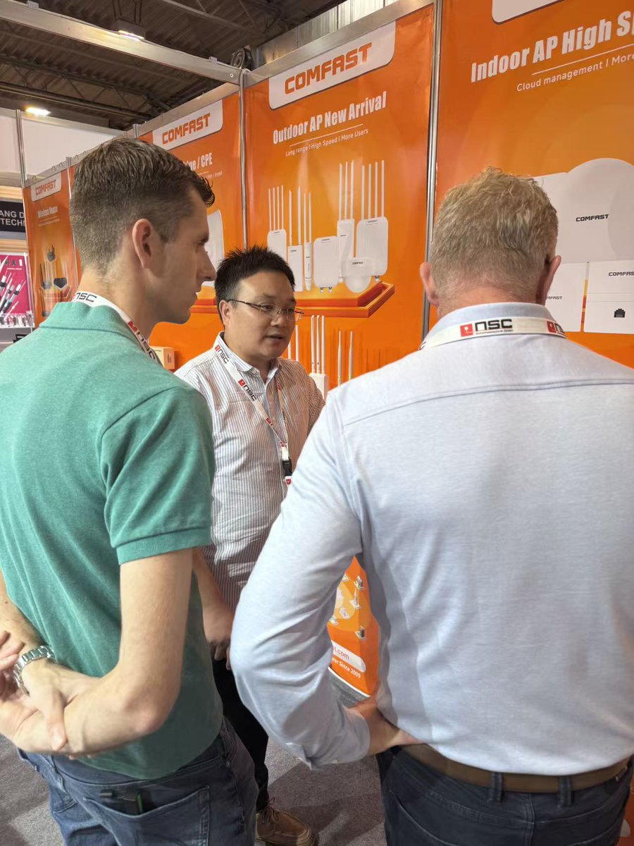 szcomfast's tweet photo. 🚀 COMFAST is at Security Essen 2026!
Meet us to explore wireless networking solutions for security, CCTV & commercial projects, plus OEM/ODM cooperation.
📍 Booth 2C14
📅 Sept. 22–25
📌 MESSE ESSEN, Germany
🌐 https://t.co/jGqTC1ouCB
#COMFAST #SecurityEssen2026 #OEMODM https://t.co/mImuYbh0G6