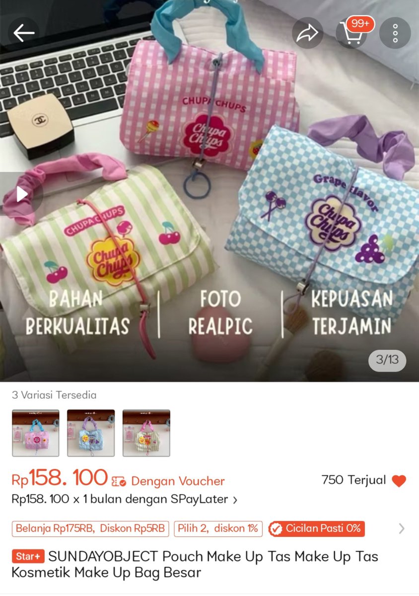 markvlvv's tweet photo. "aku tuh nggak butuh pouch baru”
 5 menit kemudian: lah kok lucu banget??? 😭
Modelnya tuh yang bikin niat buat beli, ya gmna motifnya gemes banget, kayak pengen checkout tanpa alasan yang jelas 😭
Kalau udah nemu barang selucu ini, pasti ngga tahan buat ngga di beli😫🤚 https://t.co/G38RQlNuet