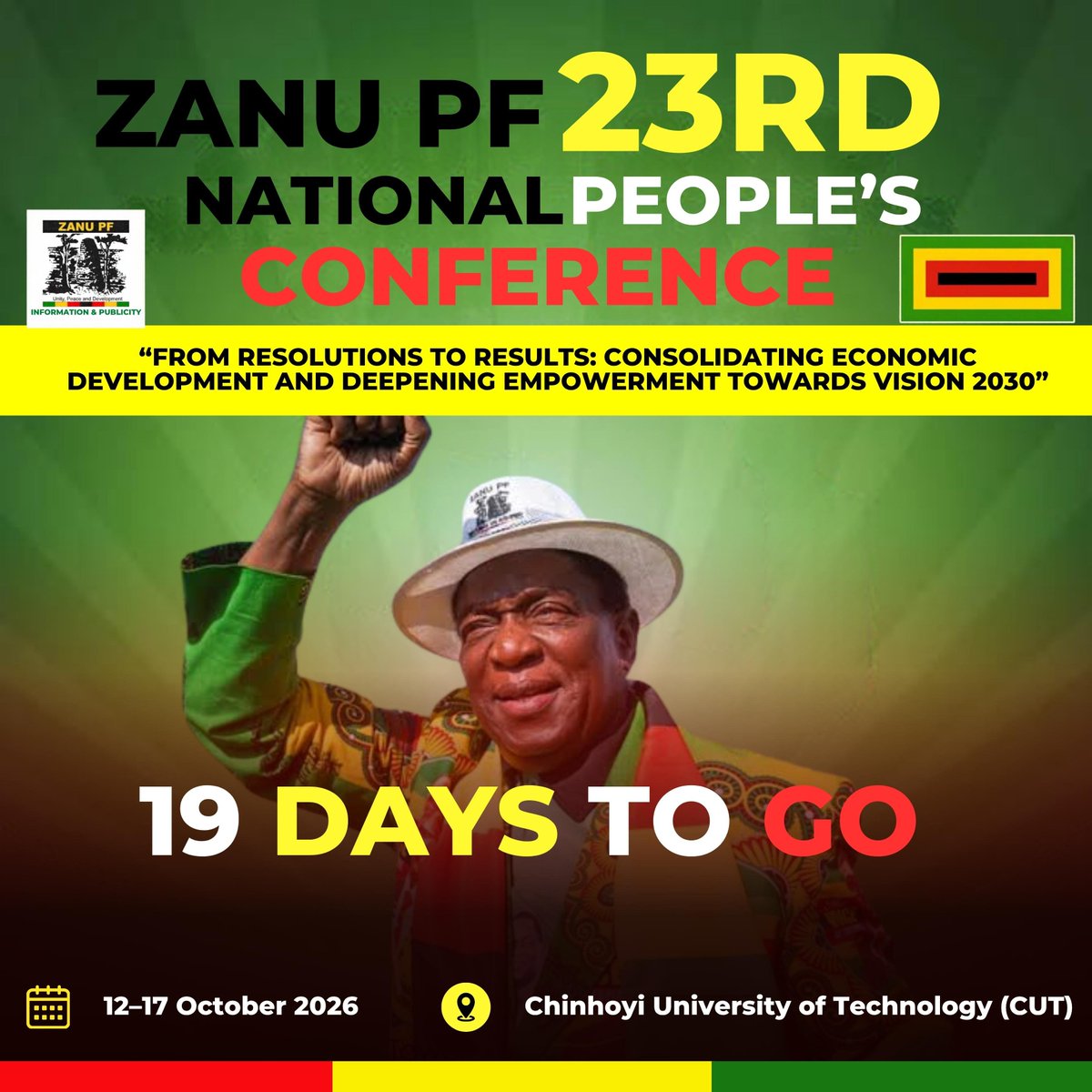 sirjeffleo's tweet photo. 19 Days to go for the 23rd NATIONAL PEOPLE'S CONFERENCE!! https://t.co/4DwFGOwvtJ