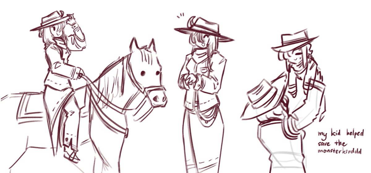 keanechiii1857's tweet photo. I'm back from the wedding and apparently finding out my aunt and grandma are cult leaders, anyways the past couple days was tiring, take this very rushed doodles of Clover's mom I'll be seeing you guys in a bit! Augh https://t.co/DMCDRH7hmV