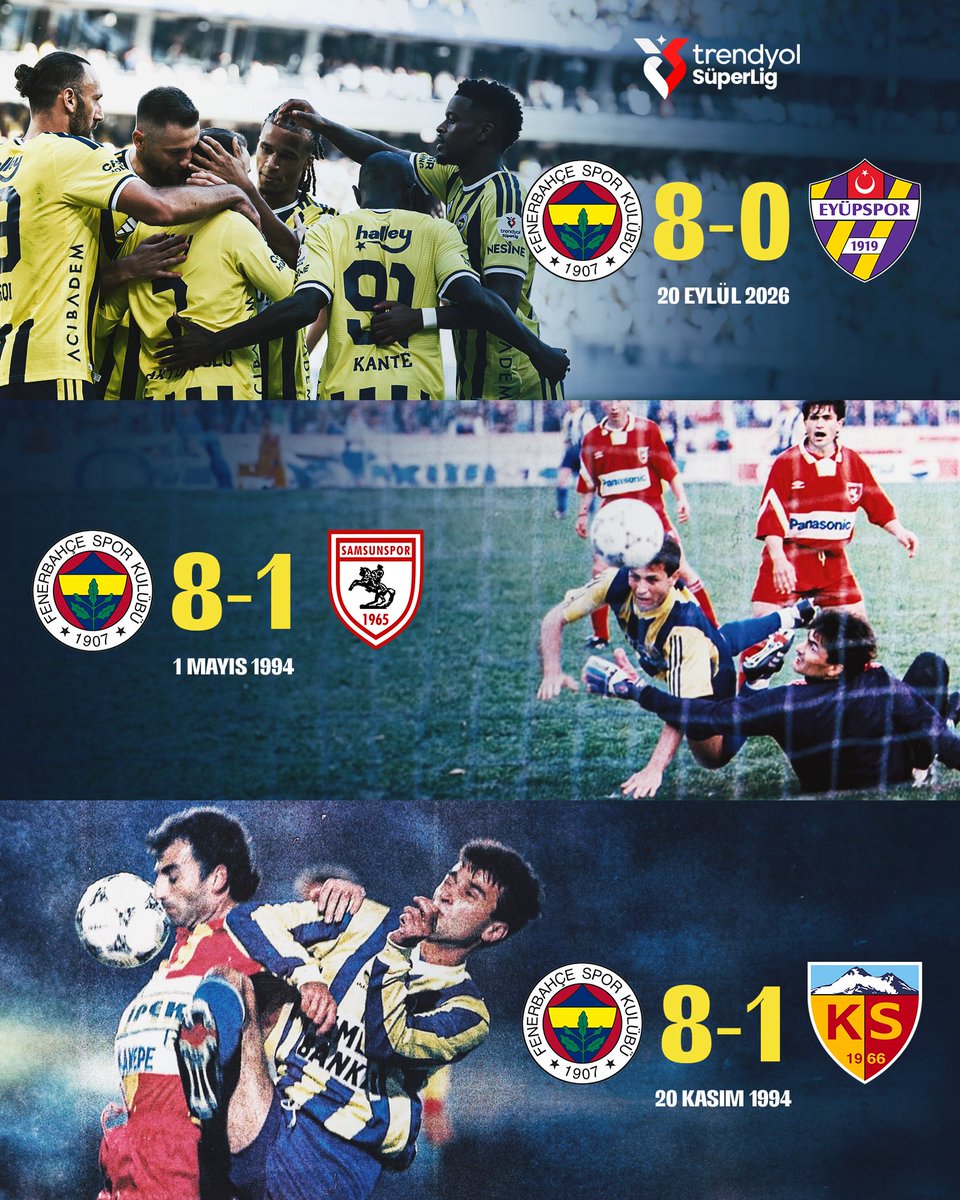 superlig's tweet photo. Fenerbahçe, kulüp tarihinin en farklı galibiyet rekorunu bu hafta bir adım öteye taşıdı. 💪

#TrendyolSüperLig | @Fenerbahce https://t.co/XY8QLbtzvI