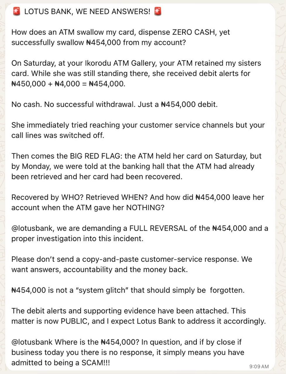 Tthks's tweet photo. @LotusBank @officialEFCC @NDICNigeria @taiwoyedele #Dr isiaka ajani-lawal #Mrs kafilat araoye #ikorodulotusbank https://t.co/2V88R0I1Vh