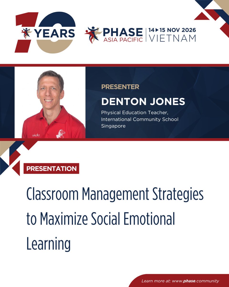 MrBonesPE's tweet photo. If you're going to #PHASEAP26 I would love to have you join my session. I promise it'll be fun and practical! #PHASEAsiaPacific #PE #physicaleducation #physed #internationalschools #SEL #classroommanagement @PHASEglobal https://t.co/6nE5GBxhaU