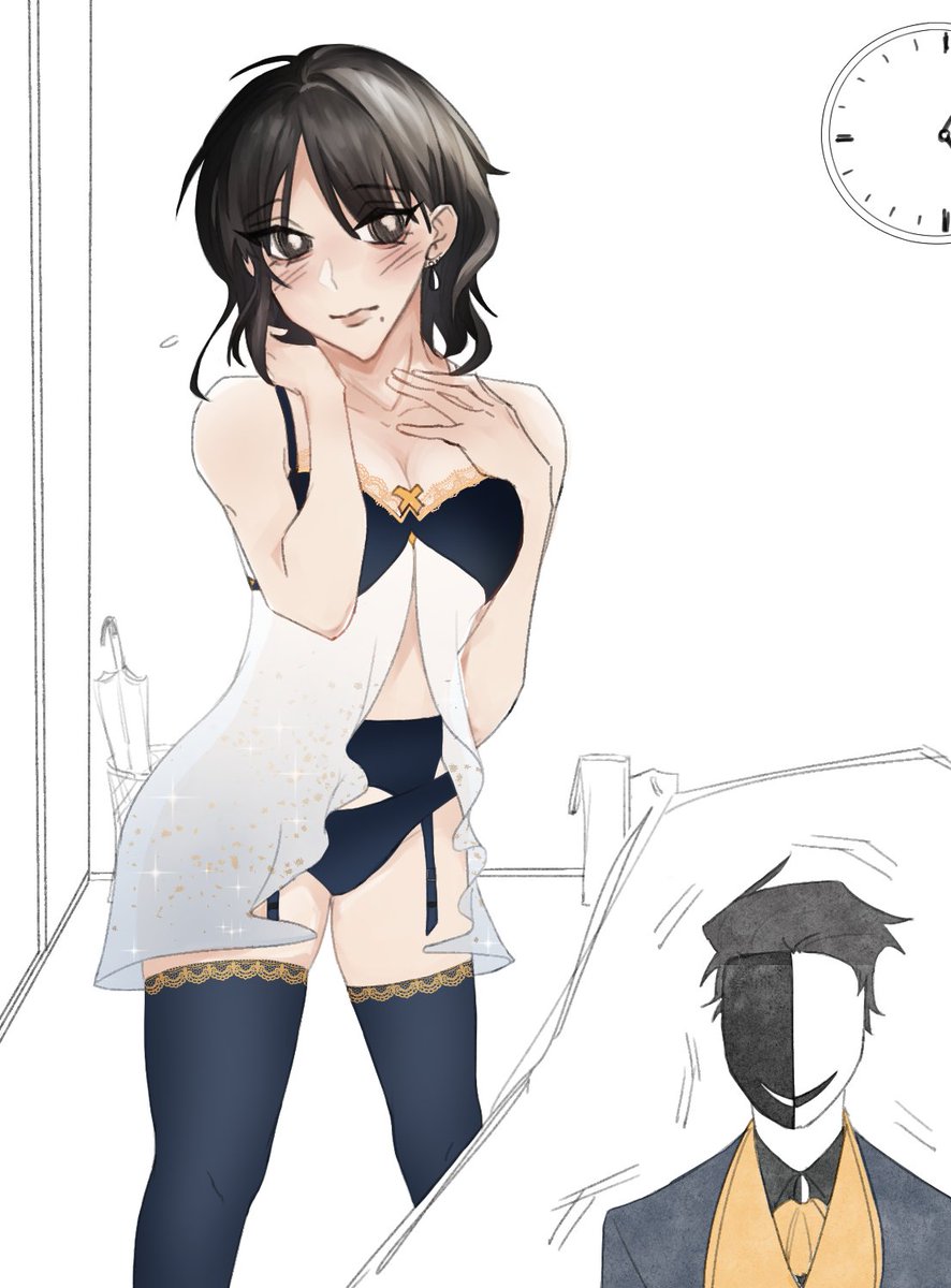 laeviey's tweet photo. slight🔞Ticket Taker x MC💦
Art by : Me 
Idea &amp; MC by : @kimoyona2525 
(sorry if translations are wrong, enjoy!)
#thefreakcircus #tfc #tickettaker https://t.co/gVIwNdEMaa