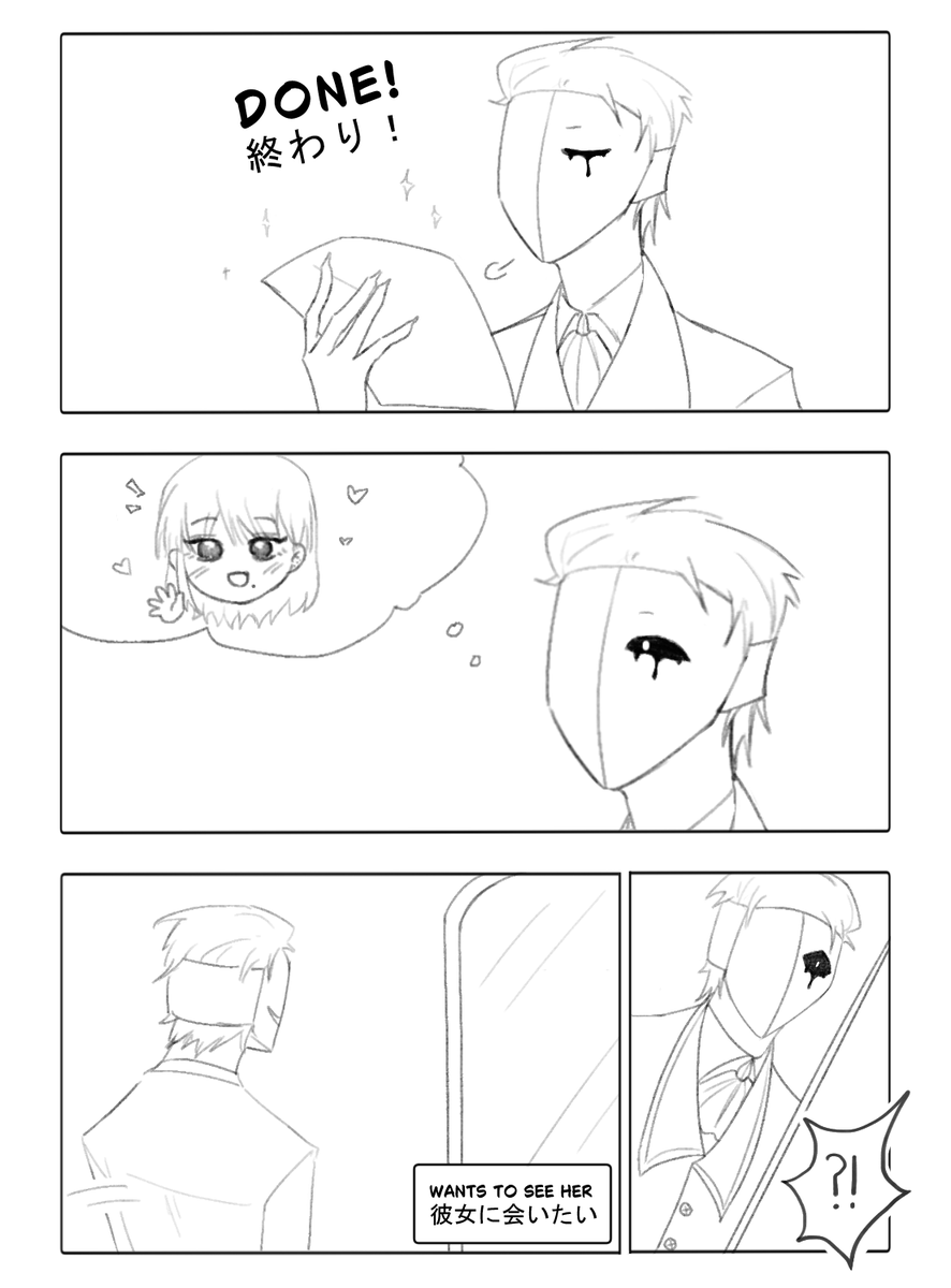 laeviey's tweet photo. slight🔞Ticket Taker x MC💦
Art by : Me 
Idea &amp; MC by : @kimoyona2525 
(sorry if translations are wrong, enjoy!)
#thefreakcircus #tfc #tickettaker https://t.co/gVIwNdEMaa