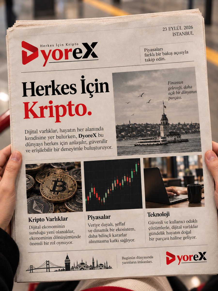 DyoreXcom's tweet photo. Bir gazete. Bir metro yolculuğu. Şehrin sıradan bir günü

Ve tüm bunların arasında artık daha sık karşılaştığımız bir kavram: kripto

Dijital varlıklar, blockchain teknolojisi ve finans dünyası geliştikçe kripto da gündelik hayatın konuşulan konularından biri olmaya devam ediyor https://t.co/y9qKJnHpZ1