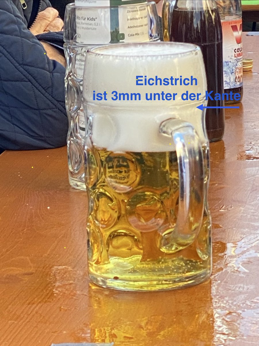 planwerk's tweet photo. Oktoberfest #Wiesn2026 - @AugustinerBrau Biergarten - 3 von 5 Maß kommen (in 3 Bediengängen) mit >20% Untermaß. Bedienung verweigert die Beschwerde, Gast solle selbst zum Ausschank gehen. Mit dem habe ich aber keinen Vertrag! Gewerbeüberwachung KVR @StadtMuenchen wann Strafe? https://t.co/a5doGmbbZa