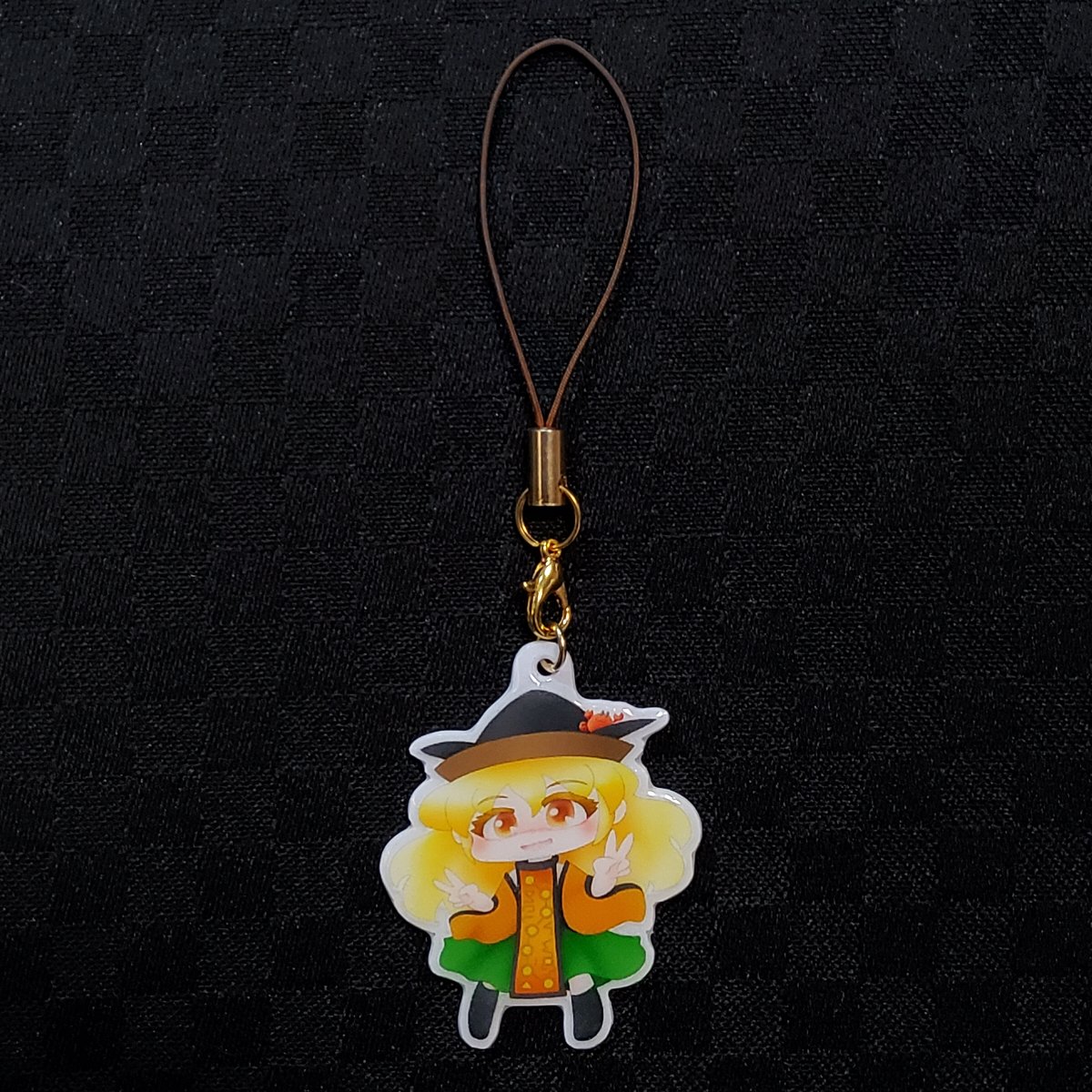 chokkkin's tweet photo. チョキチョッキーン(V)(*´∀｀*)(V)
秘神マターラ（カニ）ストラップを作ってみました🦀
#東方天空璋 #摩多羅隠岐奈 #カニ #ストラップ #手作り https://t.co/yoBVLqKv11