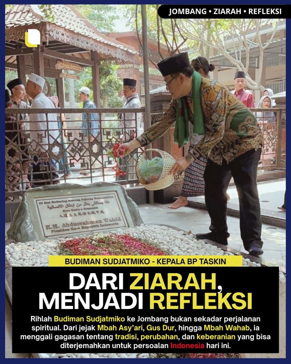 abrahamisaaccc's tweet photo. pesantren jombang simpan nilai kebangsaan yang digali Kepala BP Taskin Budiman Sudjatmiko untuk strategi pengentasan kemiskinan #HartaKarunZiarah https://t.co/VjmRnXrOhQ