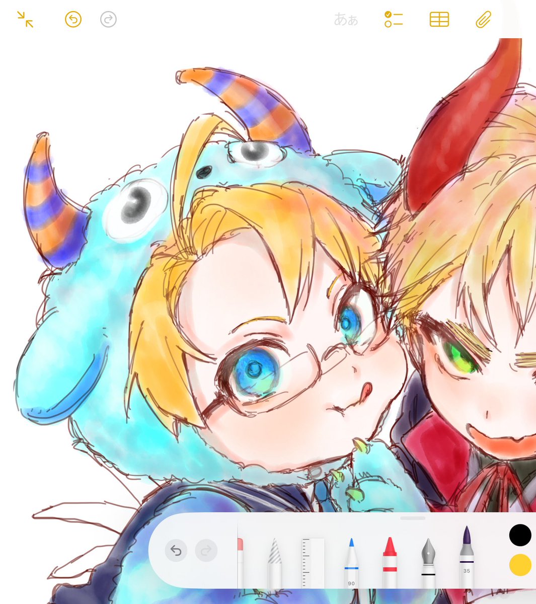 mgr0_nyoon's tweet photo. 過去絵(メモ帳)で茶を濁す https://t.co/4HYxgLvGIb