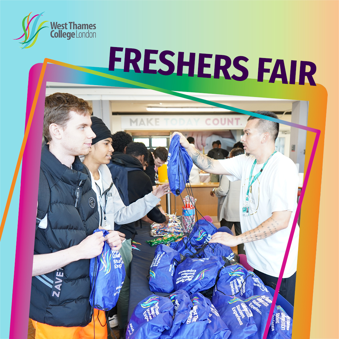 WestThames's tweet photo. Our Freshers Fair at the Skills + Logistics Centre was buzzing with excitement as new students connected with each other, discovered new opportunities and found out more about getting involved in college life. 🙌

#WestThamesCollege #StartHereGoFar https://t.co/2l1XWuqSlE