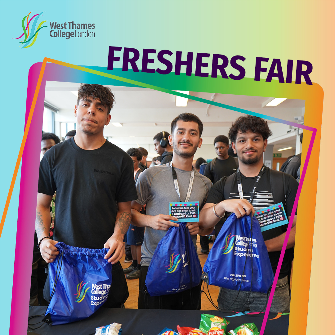 WestThames's tweet photo. Our Freshers Fair at the Skills + Logistics Centre was buzzing with excitement as new students connected with each other, discovered new opportunities and found out more about getting involved in college life. 🙌

#WestThamesCollege #StartHereGoFar https://t.co/2l1XWuqSlE