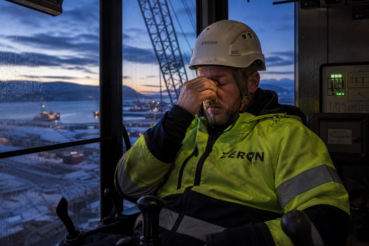 frogswiper's tweet photo. 2-week rotations in the Arctic. Fatigue is real and it's dangerous. Tired operators make mistakes. Sleep, eat, hydrate. If you're exhausted, say so. No lift is worth doing impaired by sleep debt.

#FatigueManagement #RotationLife #SafetyFirst #CraneOperator https://t.co/9n94lBuvvs