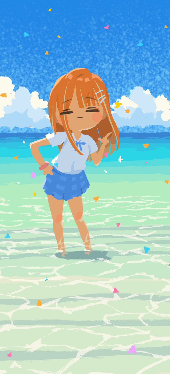 mashiroka's tweet photo. とびきりの夏 https://t.co/d8J1s3FnJR