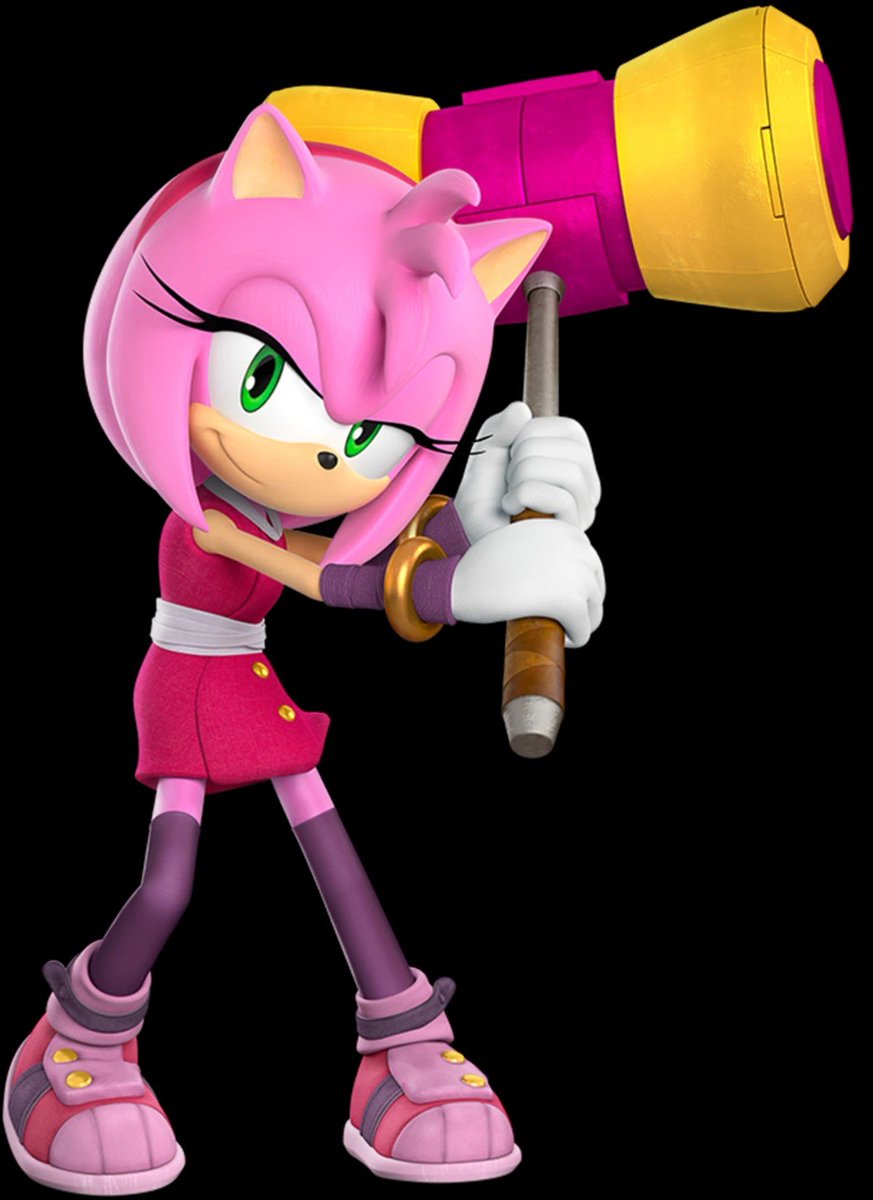 BSWaifu_'s tweet photo. *taps sign*

Still hands down the best version of Amy Rose and the fact Sega hasn't just taken this personality and slapped onto main line Amy is confusing. Hell Sonic Prime Rouge acts like this version of Amy more than Amy. https://t.co/Kqm0d58lWV