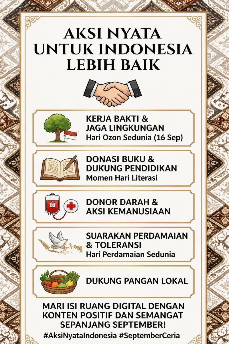 farelael68's tweet photo. Literasi bukan menghapus ingatan, tapi membantu kita memahami dan bijak mengambil pelajaran
#SeptemberCeria https://t.co/efTcrRBhIO