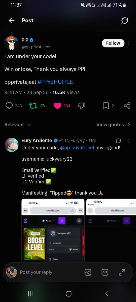levitirus's tweet photo. @pp_privatejeet done

0xdB5F03aAE35d1F8888d0e72ad00C3D66Cb321dbe https://t.co/JeDQFZZc3v