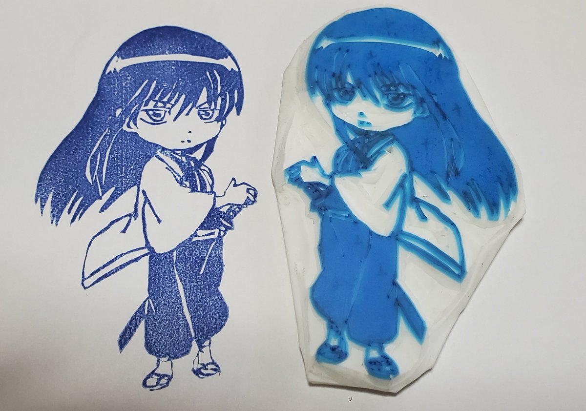 erika7fu's tweet photo. 桂さん😌💕
#消しゴムはんこ 
#銀魂
#桂小太郎 https://t.co/OoJuwbGgFo