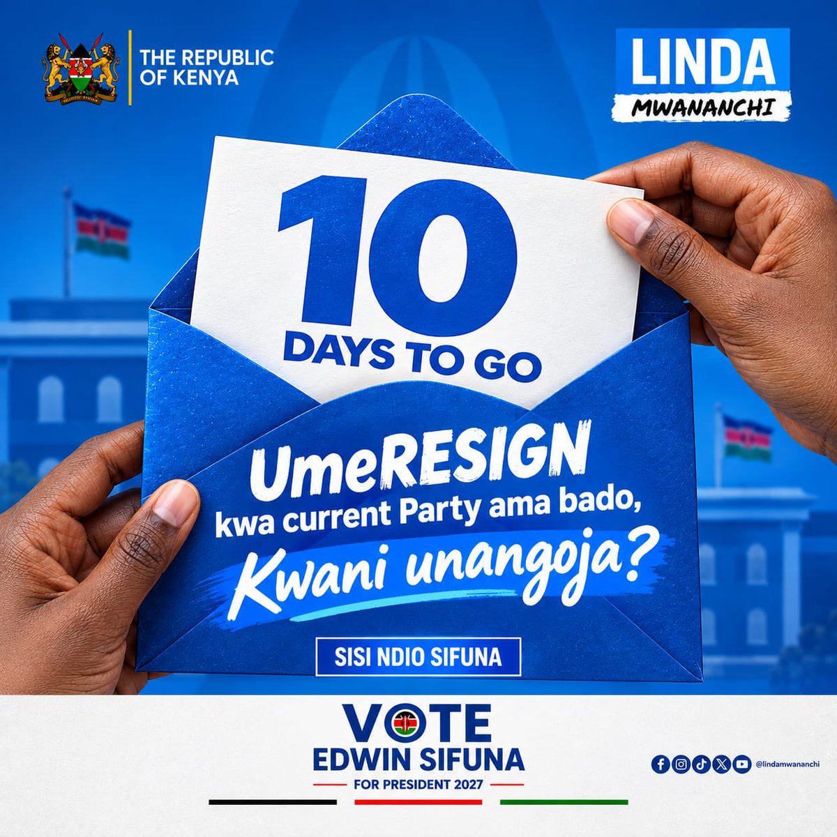 KadideF's tweet photo. Tbh what are you waiting for ?? Chama Ni Sifuna 💯 #SifunaThe6th https://t.co/YbEmnqHK95