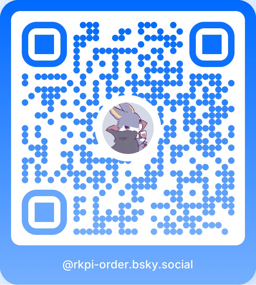rkpi_order's tweet photo. ブルスカでのオーダー受付も始めました✌🏻 https://t.co/dtVU84aO2k