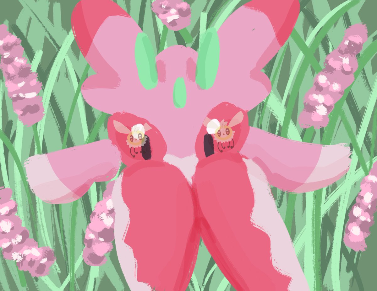 LilGreenCreatur's tweet photo. Another unfinished painting I really like the concept of: A Lurantis waiting for the perfect moment to strike.
#pokemonㅤ https://t.co/Xp24G5g7if