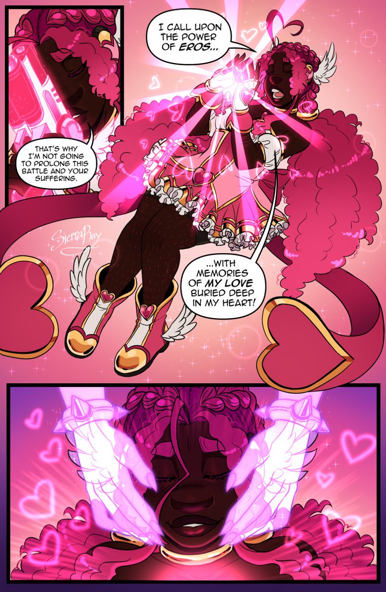 RockehBloo's tweet photo. If you enjoy stories about adult Black magical girls, consider reading Glitter and Guilt over on ComicFury! 💖

https://t.co/12p9OrKLTE https://t.co/XEOuOwlF0i