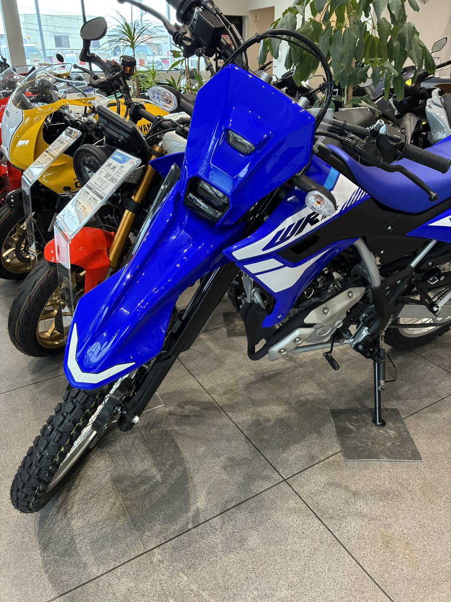 YSPNGYW's tweet photo. 在庫状況！
WR125R即納車両　青、黒どちらもあります！
初めてのオフロードに最適バイクです！是非この機会に跨るだけでも是非ご来店ください！
#ヤマハ https://t.co/3FG1A2TlJC