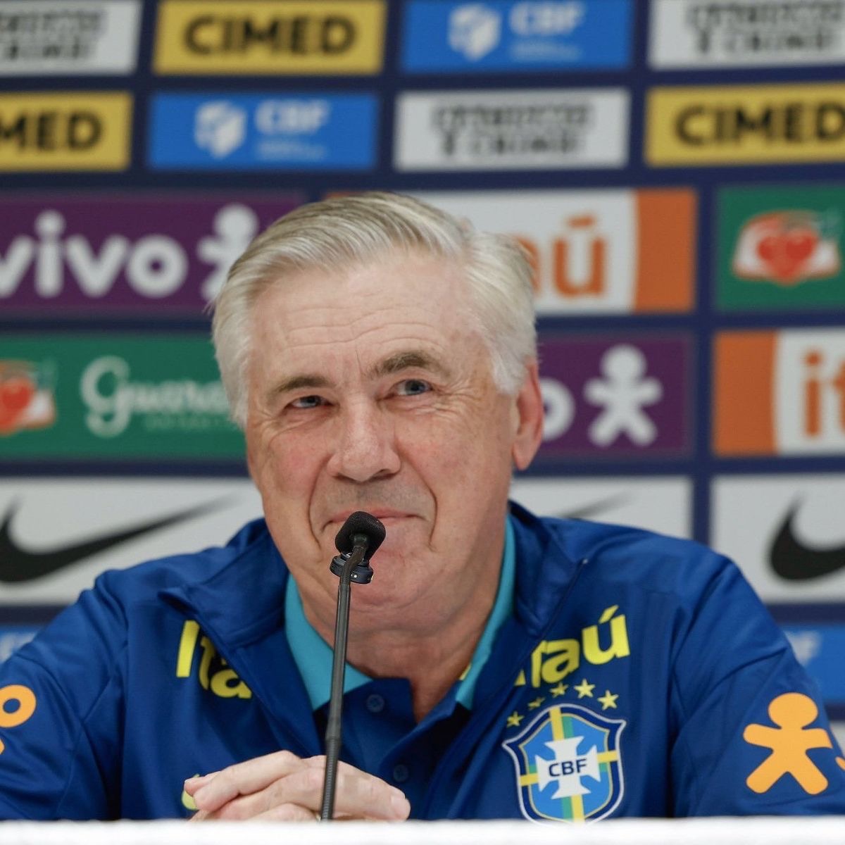 theMadridZone's tweet photo. 🚨🗣️ Carlo Ancelotti: “The coaching staff believe that the reason Brazilian youngsters are not maturing is because they DON’T PLAY. 

For example, Endrick and Estevao left Brazil at 18 to go to top European clubs, and have not gotten playing time.” 🤔 https://t.co/TcAu0wrC1N