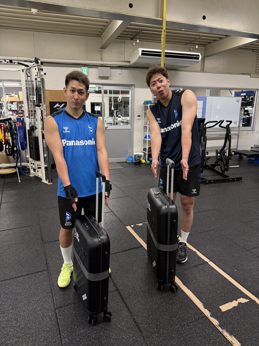 OSAKA__BLUTEON's tweet photo. 🔷ブルテオン情報🔷
＼9/24(木)〜30(水)📍梅田 蔦屋書店／
特別企画「リアル“BLUTEON’S HOUSE”」✨

数量限定！「Rollink」コラボ オリジナルスーツケースを先行販売😎

🔹使わない時はペッタンコに折りたたんで収納OK！
🔹背番号＆ネームを入れられるカスタマイズも可能！

ぜひチェックしてください✅

▼詳細はこちら▼
https://t.co/ftUb9VHEqa
#伊賀亮平 #仲本賢優
#大阪ブルテオン
#OSAKABLUTEON