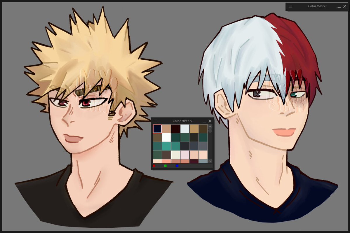 _Lazy__0's tweet photo. According to me, I did a color practice in Horikoshi's style, but I don't think I would do it again, but who knows,,
#tdbk https://t.co/Vu62Gctsva