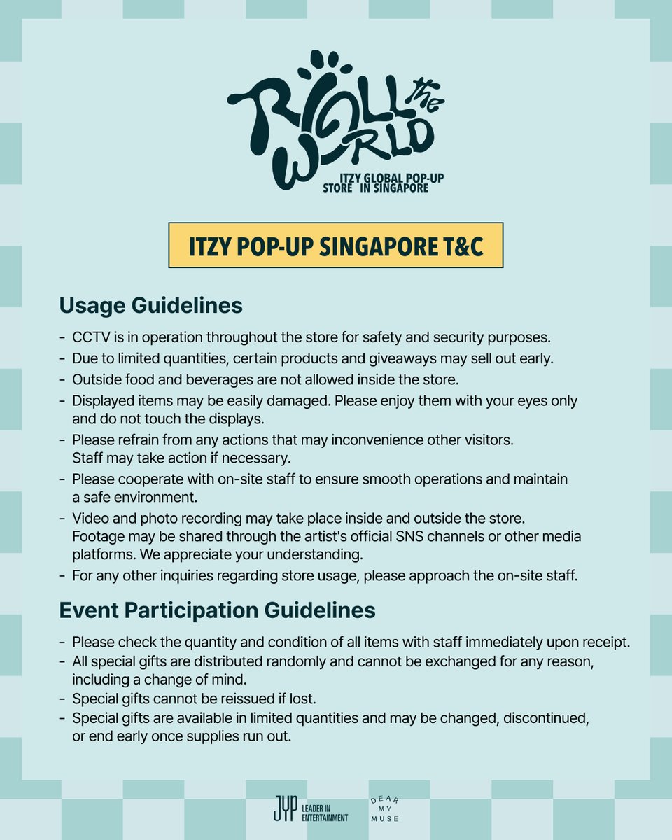 musevibes_dts's tweet photo. ITZY x TWINZY GLOBAL POP-UP STORE "ROLL THE WORLD" IN SINGAPORE

📢 DETAILED INFORMATION

📅 2026.10.01(THU) - 2026.10.11(SUN)
⏰ 10:30 - 22:00 (SGT)
📍 POP PLAY PLANET, Funan #B2-34/35/36
 
#ITZY #MIDZY @ITZYofficial
#TWINZY #ROLL_THE_WORLD_POPUP #TWINZY_POPUP_IN_SINGAPORE https://t.co/AHuQs0sfCD