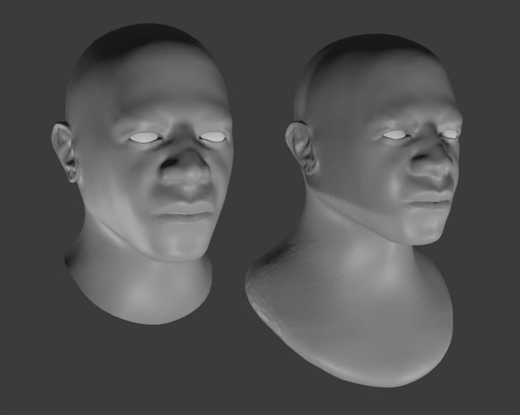 D0cterx's tweet photo. I made this bust of Terry Cruise Kinda but I quit half way to practice retopo instead so its just kinda like him instead. Working on my face loops but im still learning. #b3d https://t.co/ubUFowGbFP