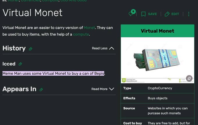 dddddddddd562's tweet photo. HOW WE HAVEN'T SENT THE LITERAL CURRENCY OF STONK MEME?

https://t.co/ivEa6eMtoJ

So the character behind Stonk uses "Monet" currency to buy objects:

https://t.co/g6MYWeemBs https://t.co/RLT0UH8XWA