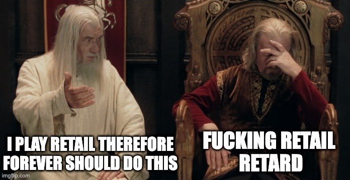 dr_warcraft's tweet photo. WoW twitter is on fire right now.  I love it. Plenty if really bad takes by retail players and a ton of vanilla loving players are taking some bait hard. Memes arw good too. Saw this one today that summarizes the situation well 🤣🤣🤣🤣 #warcraft https://t.co/nVlzJ5DCHg