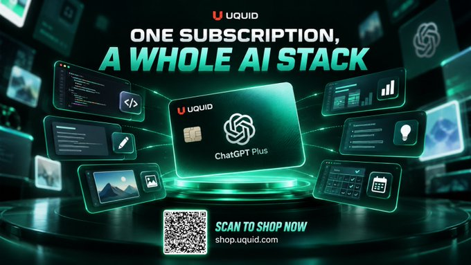 Dipthwan1633's tweet photo. @MarkRuffishere @Yuchenj_UW for Astra, Uquid also has a ChatGPT Plus virtual card. it gives you another way to get the subscription with 100+ crypto, no worries about your personal info as it isn't required https://t.co/CO7NZ9uuLu
