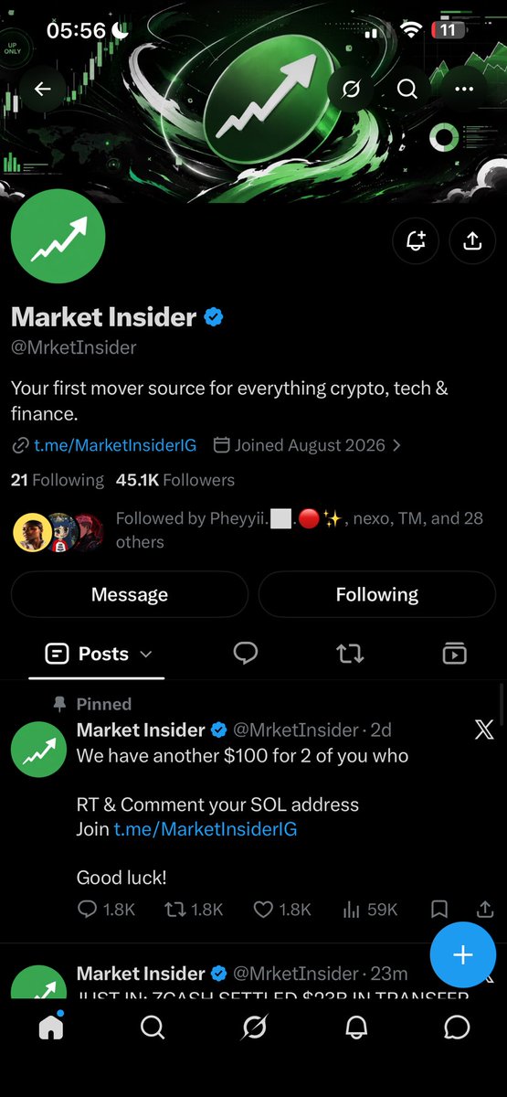 jaycrypto28's tweet photo. @NDIDI_GRAM @MrketInsider BdKaz9pnvy37TannVjciY4nFUBQDrBdt5UqAPkp6HU4k
Done ✅🙏🏼 https://t.co/WE09Hc2q2p