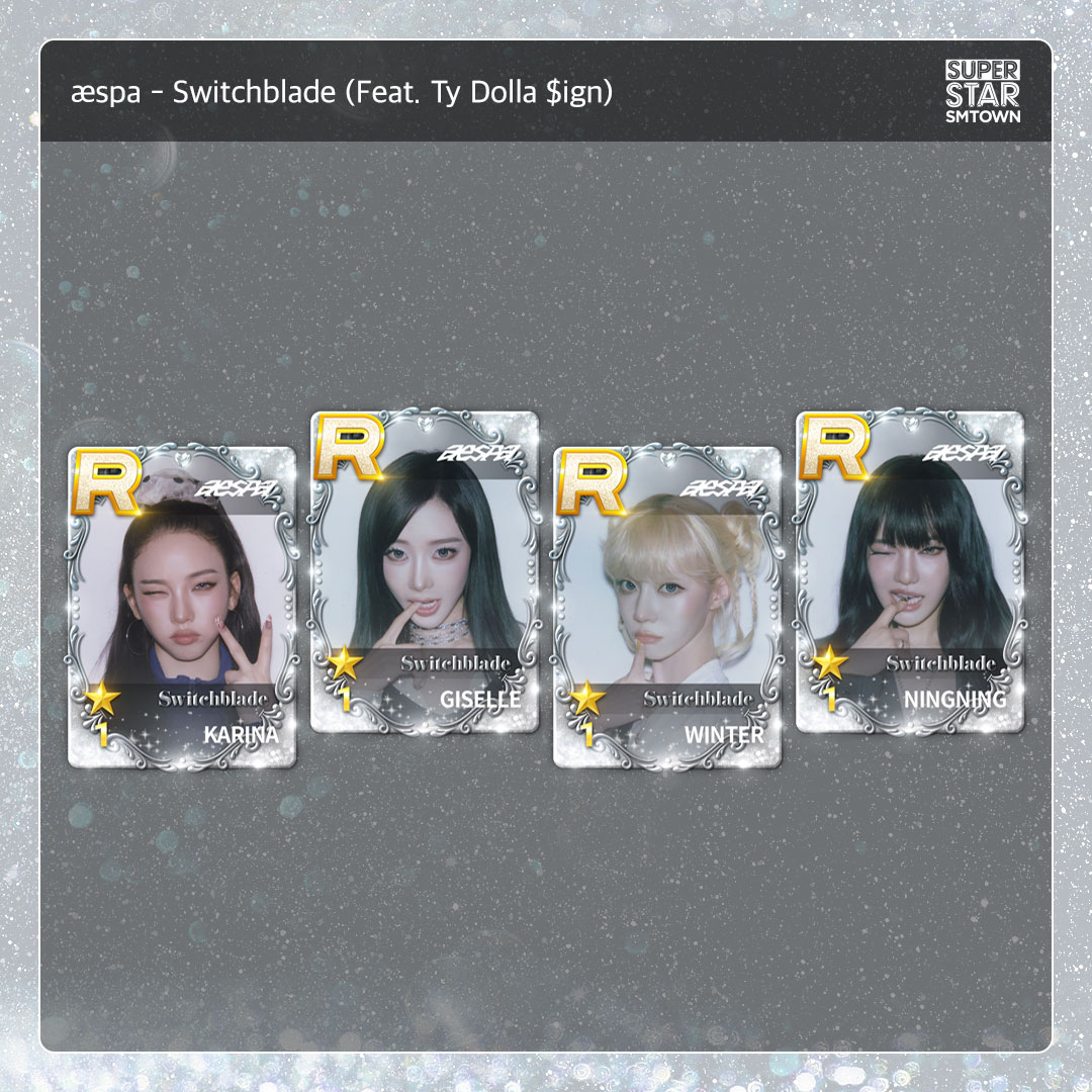 SuperStarSM_twt's tweet photo. [🎹] æspa - Switchblade (Feat. Ty Dolla $ign)

SONG &amp; PACKAGE &amp; MISSION UPDATE!

조용히 숨 죽이고
𝐖𝐚𝐭𝐜𝐡 𝐦𝐞 𝐠𝐨 𝐠𝐨👀

🎮 https://t.co/Zp1hSeehts

#SUPERSTARSMTOWN #SSM
#슈퍼스타에스엠타운 #슈스엠
#aespa #æspa #에스파 https://t.co/ac3K6ItfBs