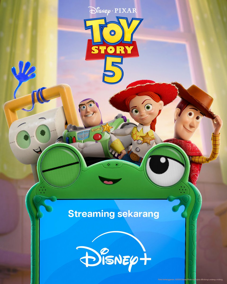 DisneyPlusID's tweet photo. Streaming Disney and Pixar's #ToyStory5 sekarang di #DisneyPlusID!

Pindah ke Disney+ baru dan temukan For You. Download app baru Disney+ sekarang! https://t.co/Jd1vvbDo14
