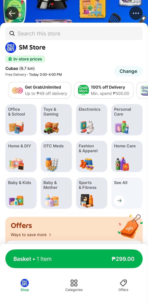 earljayguinea's tweet photo. Hindi lahat ng errands kailangan lumabas ng bahay. 😂 May GrabMall na sa Grab, so kapag may kailangan, check out na lang and wait for it to arrive https://t.co/T7wD7ULTEp