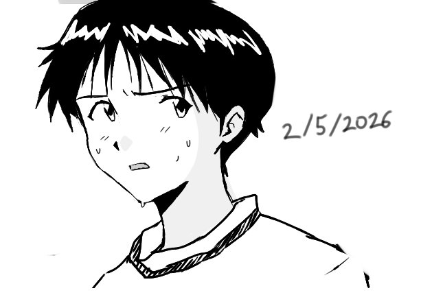 19saiyo's tweet photo. I think I'm growing as an artist!  
February to Now! Has my Manga Shinji gotten cuter?🥺 https://t.co/9KMw1z3tVH