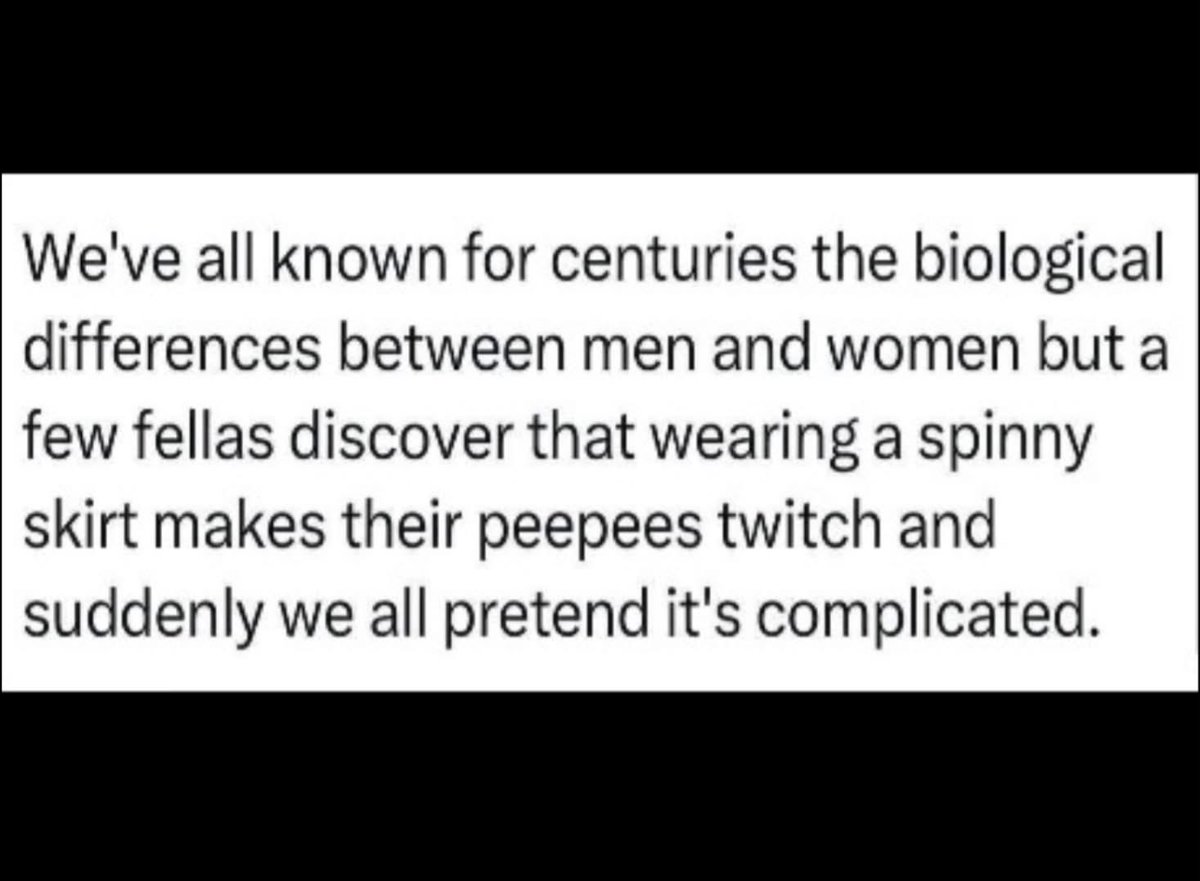 B0rnNotW0rn's tweet photo. @Shadeycat248 @stpejo @RainbowToffees Sex is simple - male or female and immutable https://t.co/zcrPDijTMQ