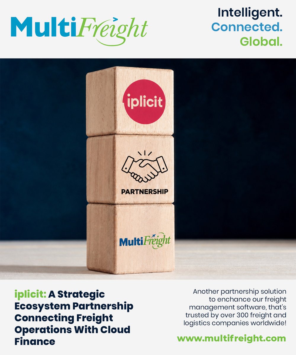 MultiFreightLTD's tweet photo. Freight operations and financial management work better when they work together.
Discover the MultiFreight ecosystem:
https://t.co/aVfk9RPSIm
#MultiFreight #Intelligent #Connected #Global #iplicit #CloudFinance #FinancialManagement #FreightSoftware #LogisticsTechnology https://t.co/7Yii2EclO1