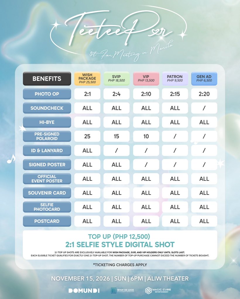 earlpalma101_'s tweet photo. OPEN FOR TICKET ASSISTANCE TEETEEPOR 1ST FAN MEETING IN MANILA
✅proofs: #jaynablueproof
✅ticket under clients name
✅open for online
✅for local & international fan
#TeeteePorFMinManila #teeteepor #Domundi https://t.co/Vi98bdjDxH