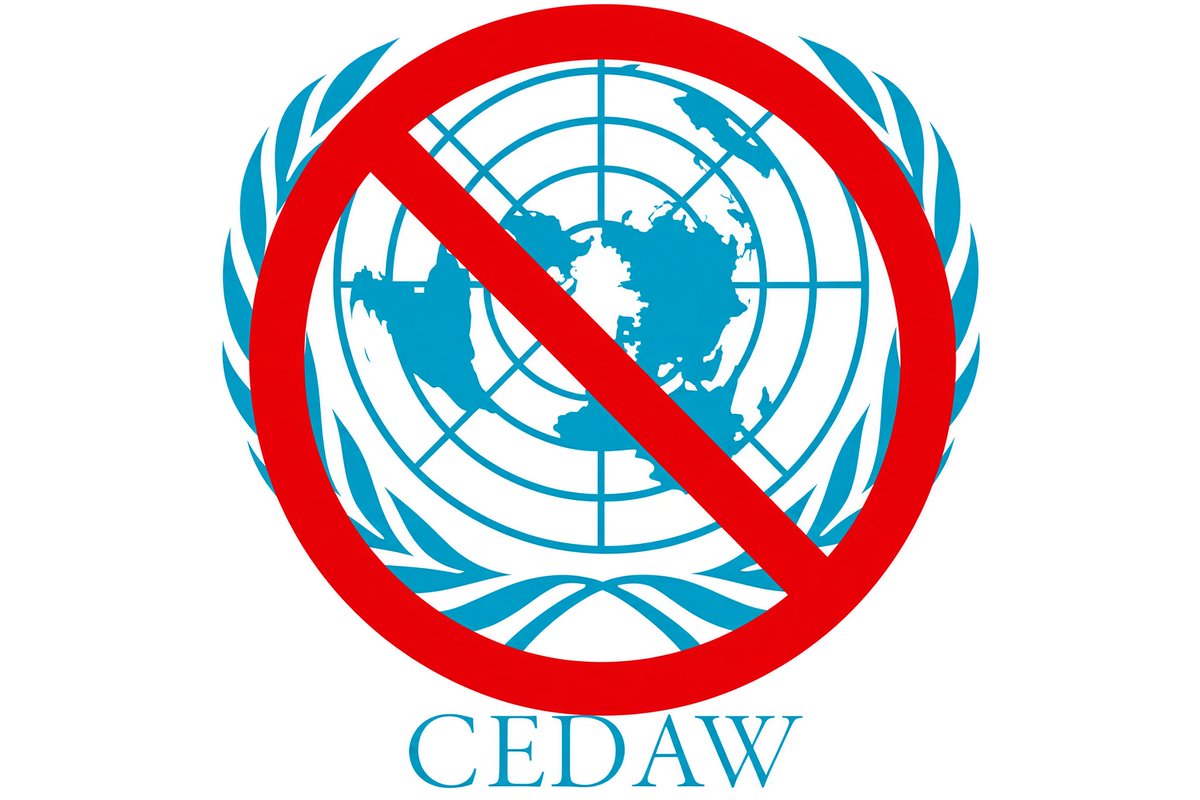 IbrmAnsari's tweet photo. Unfortunately, some Arab countries have begun agreeing to the “CEDAW” Convention.
For those who are unfamiliar with the “CEDAW” Convention, we inform you:

📕 “CEDAW” says that women are equal to men!

While the Qur’an says: 

“And the male is not like the female.”

📕 “CEDAW” says that a man is not permitted to have multiple wives!

While the Qur’an says: 

“Then marry those that please you of women, two, three, or four.”

📕 “CEDAW” says that children should be attributed to their mothers in naming!

While the Qur’an says: 

“Call them by [the names of] their fathers.”

📕 “CEDAW” says that there is no waiting period (`iddah) for a woman!

While the Qur’an says:

“And divorced women shall wait by themselves for three menstrual periods.”

📕 “CEDAW” says that a man does not have authority (wilayah) over a woman, and that a father does not have authority over his daughters!

While the Qur’an says:

“Men are caretakers of women.”

📕 “CEDAW” says that males and females receive equal shares of inheritance!

While the Qur’an says:

“For the male is a share equal to that of two females.”

📕 “CEDAW” says: A man can marry another man like himself, and a woman can marry another woman like herself!

While the Qur’an says:

“Do you approach males among the worlds?”

📕 “CEDAW” gives women the right to abortion!

While the Qur’an says:

“And do not kill your children.”

📕 “CEDAW” does not criminalize sexual relationships outside the framework of marriage for either spouse.

While the Qur’an says:

“And do not approach zina; indeed, it is an obscenity and an evil way.”

📕 “CEDAW” says that a woman may enter a relationship with whomever she wishes, separate whenever she wishes, and enter another relationship whenever she wishes.

While the Qur’an says:

“[They are] chaste, neither committing fornication nor taking secret lovers.”!!!

📕 “CEDAW” says that the marriage age is after eighteen.

While the Qur’an says:

“And test the orphans until, when they reach marriageable age.”

There is persistent work being done to dissolve the conservative nature of society and to push it toward following desire and sexual deviance!

Whoever wishes to stand alongside “CEDAW” and defend it must know that this is unequivocally major kufr and shirk, and that it constitutes denial and rejection of the Book of Allah ﷻ and the Sunnah of His Prophet ﷺ.

Share it, may Allah bless you, and may Allah reward you with goodness.