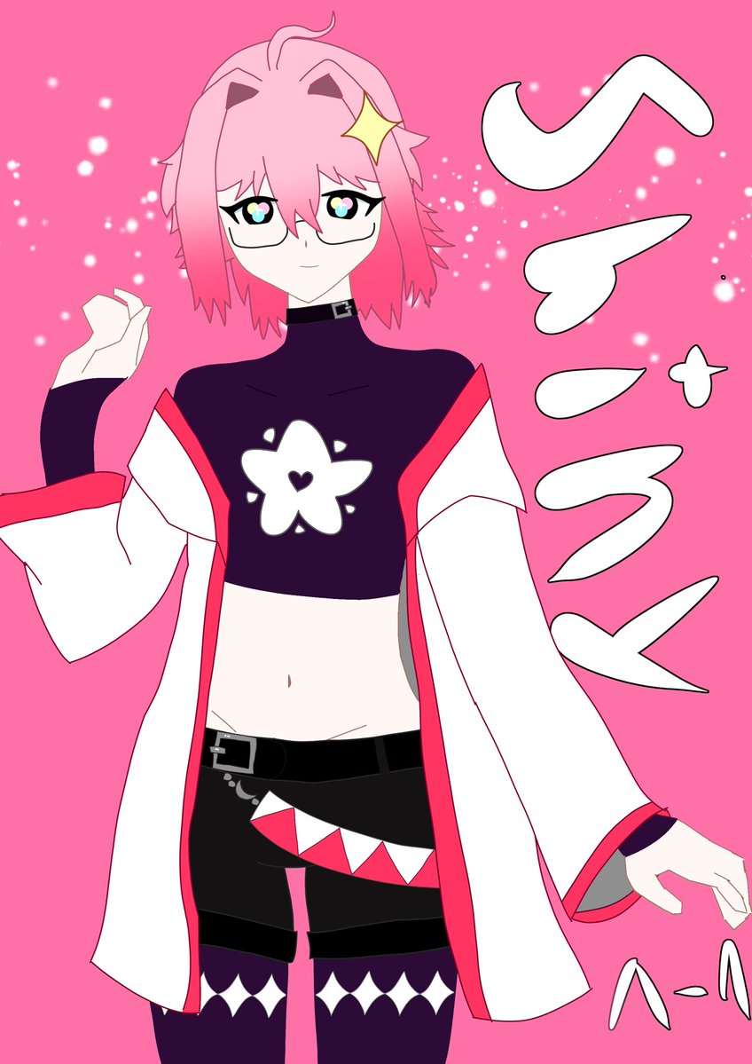 Shiny_Specs's tweet photo. New art I made of my OC using the original outfit design! 💖 #OC #art #artist #vtuber #shiny https://t.co/V6Pdn0j0Mi