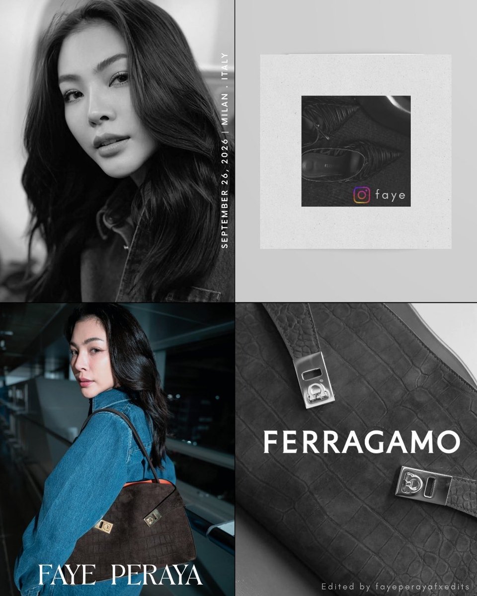 Love_F_A_4ev's tweet photo. She understood the assignment and graduated with top honors! She owns Ferragamo! 💅✨
#FerragamoXFaye
#FerragamoSS27
#Ferragamo
#MFWSS27
#FayePeraya https://t.co/oLgi2pQyQ9