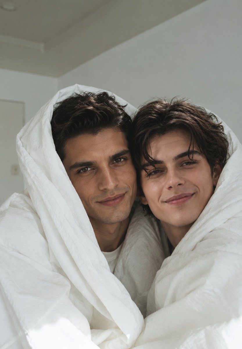 fakeeefish's tweet photo. Squinting eyes in bed. 

(I don't even know what I'm doing. 🥹）
#RoyalBloodMafiaKnight
#CalebWhitmore
#ArianConti https://t.co/bxaXgeutHL